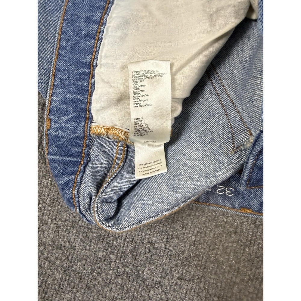 Pilcro Anthropologie Denim Blue Jean Shorts Womens 32 Button Closure Fray Hem - Picture 5 of 8
